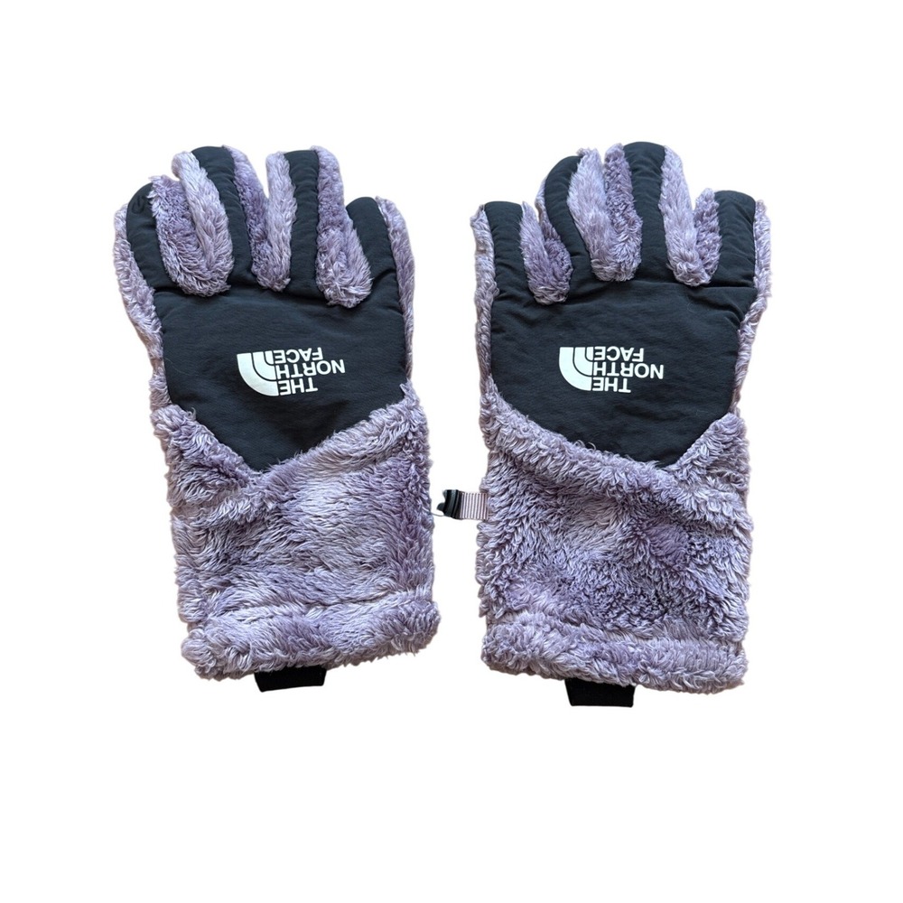 The North Face Osito‎ Etip Gloves Girls Purple Good Fleece Touchscreen SIZE S/P